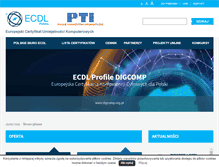Tablet Screenshot of ecdl.pl