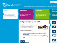 Tablet Screenshot of ecdl.nl