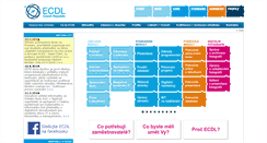 Desktop Screenshot of ecdl.cz