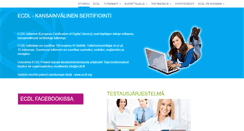 Desktop Screenshot of ecdl.fi