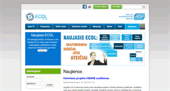 Desktop Screenshot of ecdl.lt