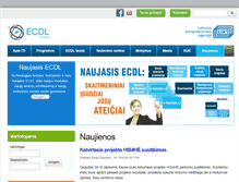Tablet Screenshot of ecdl.lt
