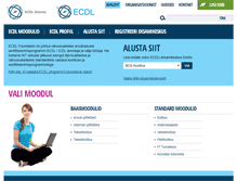 Tablet Screenshot of ecdl.ee
