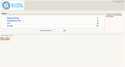 Desktop Screenshot of e-learning.ecdl.gr