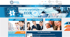 Desktop Screenshot of ecdl.ro