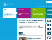 Tablet Screenshot of ecdl.ch