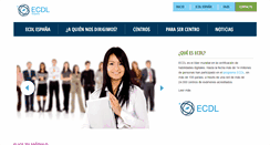 Desktop Screenshot of ecdl.es