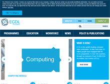 Tablet Screenshot of ecdl.org